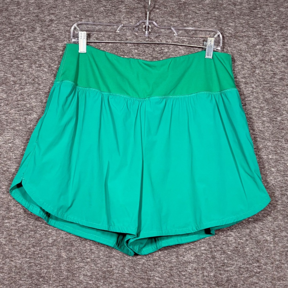 Spyder Active Women Green Running Shorts XL Athletic Gym